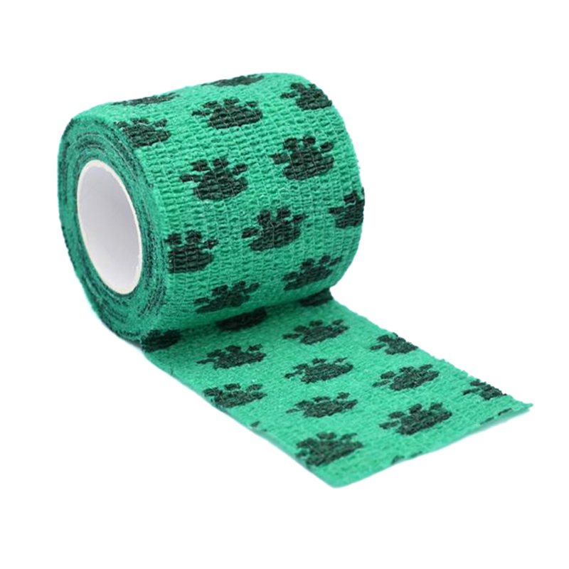 Bandagem elástica coesa autoadesiva de algodão puro para aplicação rápida e fácil em qualquer lugar