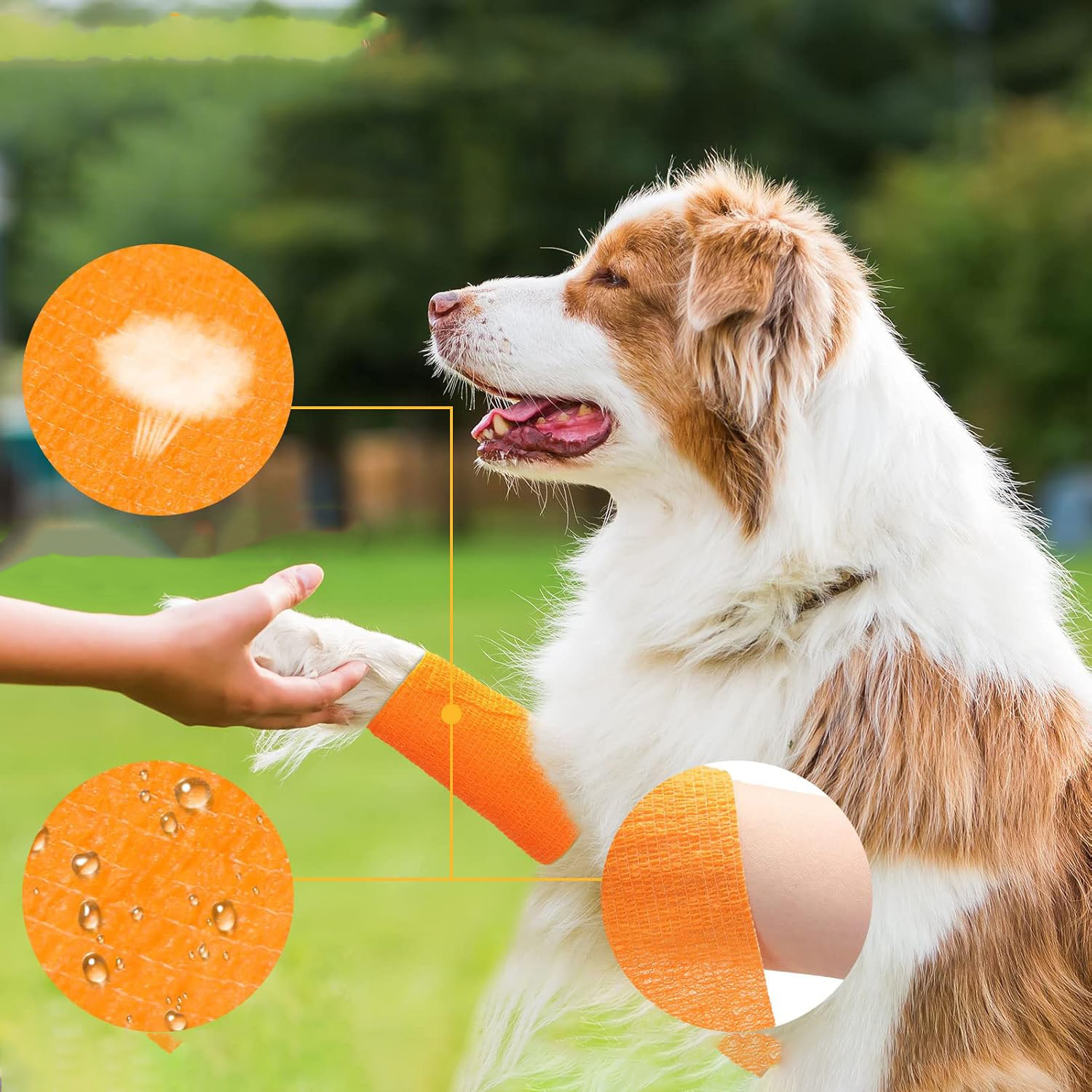 Bandagem autoadesiva à prova d'água para exterior