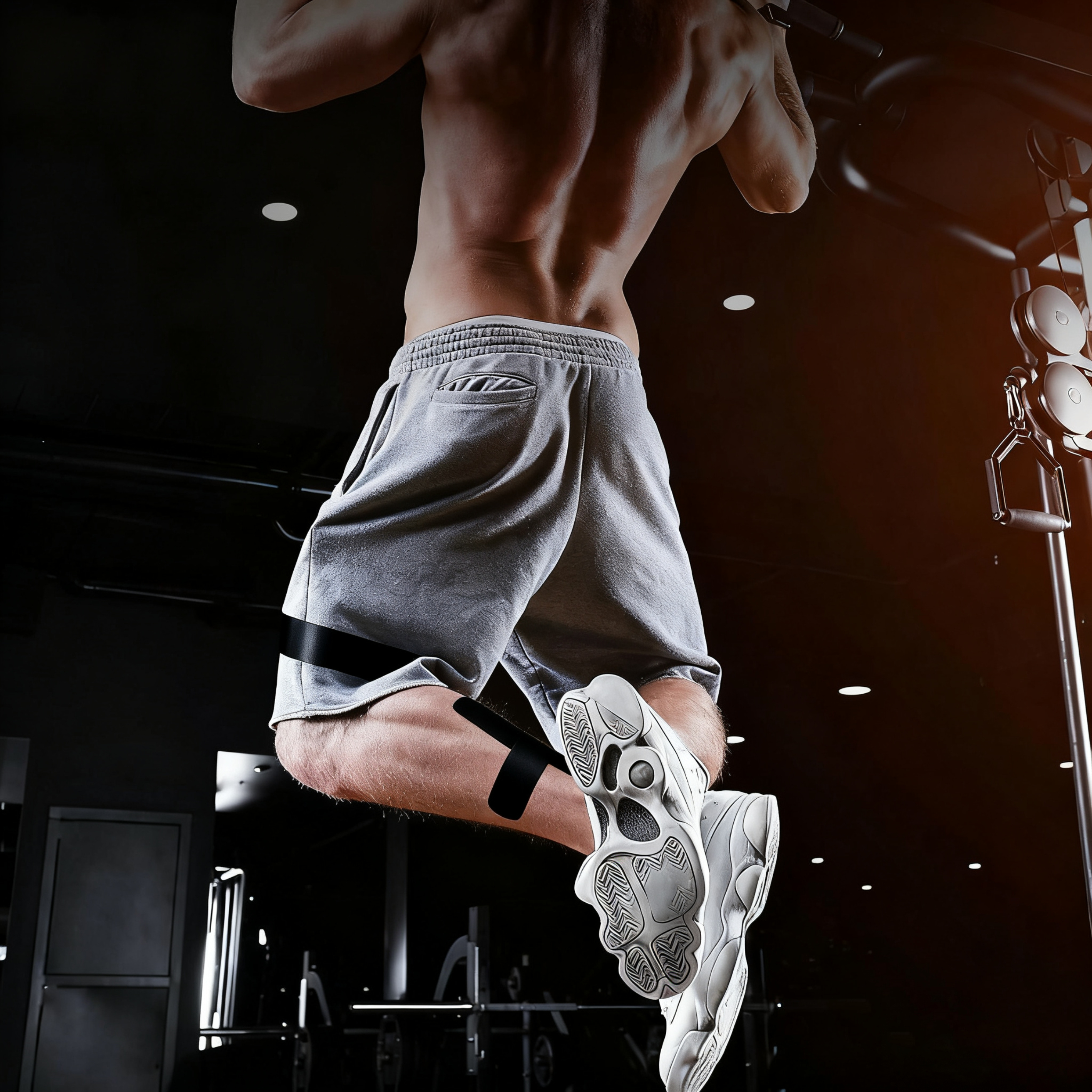 Adesivo muscular de fita cinesiológica pré-cortada para panturrilha