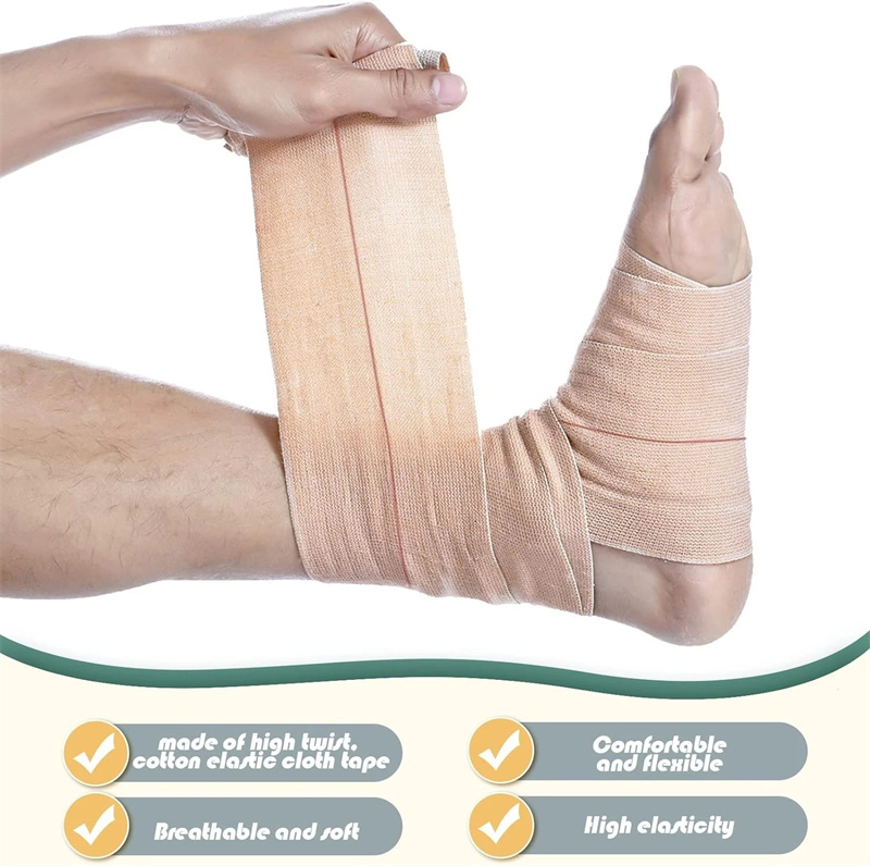 Fita Elástica Terapêutica (EAB) – Bandagem Adesiva Stretch para Compressão e Suporte