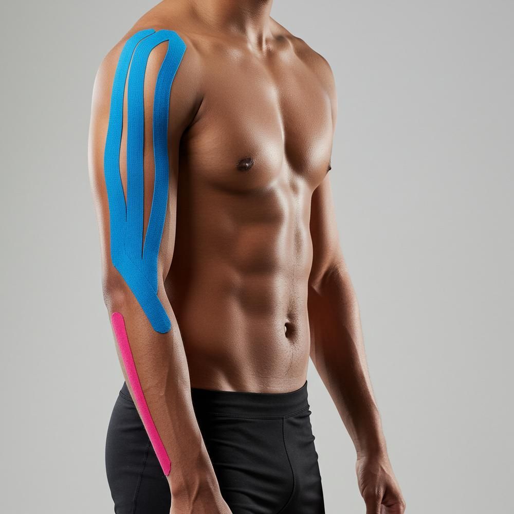 Rolo de fita cinesiológica para suporte muscular e estabilidade articular | Fita esportiva de algodão elástico e respirável